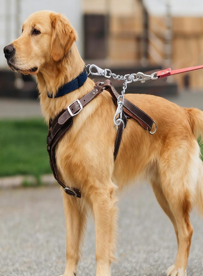 DEYACE Leash Backup with Dual Clasps Prong Collar Safety Clip Stainless Steel Dog Safety Clip Collars and No Pull Harness Connectors - Image 2